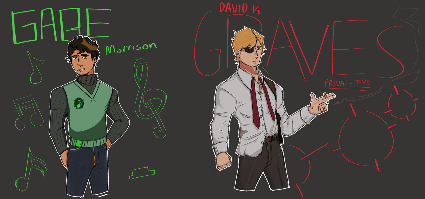 Gabriel Morrison and David K. Graves Character Designs