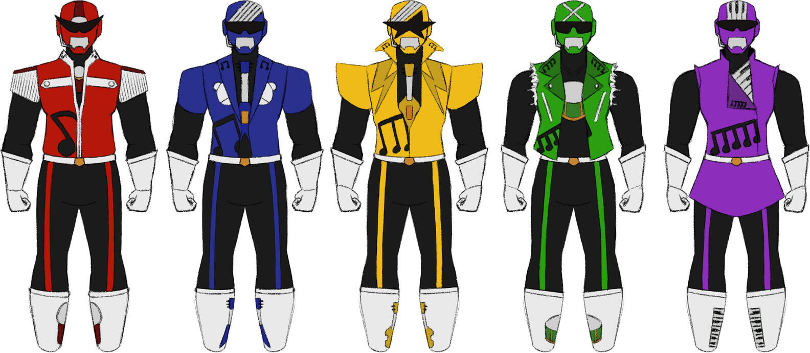 Original Power Rangers/Super Sentai Designs