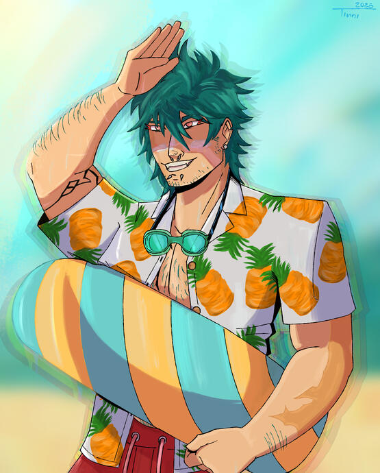 "Karuto on the Beach" (@direrite)